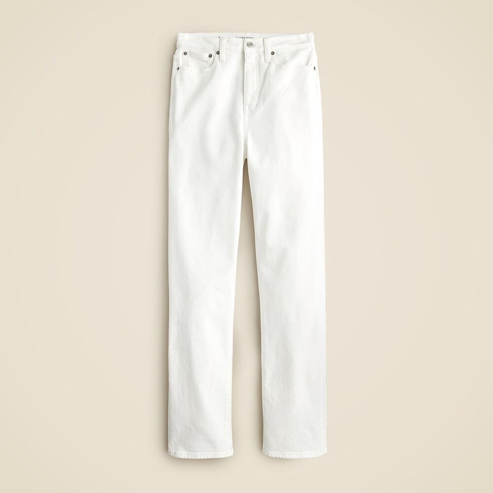 J.Crew Petite High Rise Classic Straight Jean Resort White P26 NWT